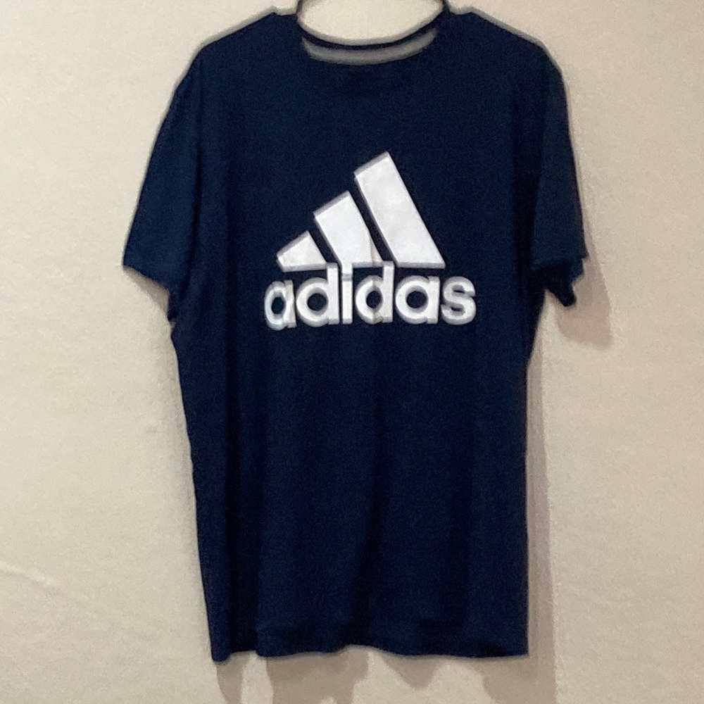 Men’s Adidas XL Performance Tee Navy Blue